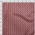 thumbnail image 3 of oneOone Cotton Flex Fabric Leaves & Floral Block Printed Craft Fabric BTY 40 Inch Wide, 3 of 4