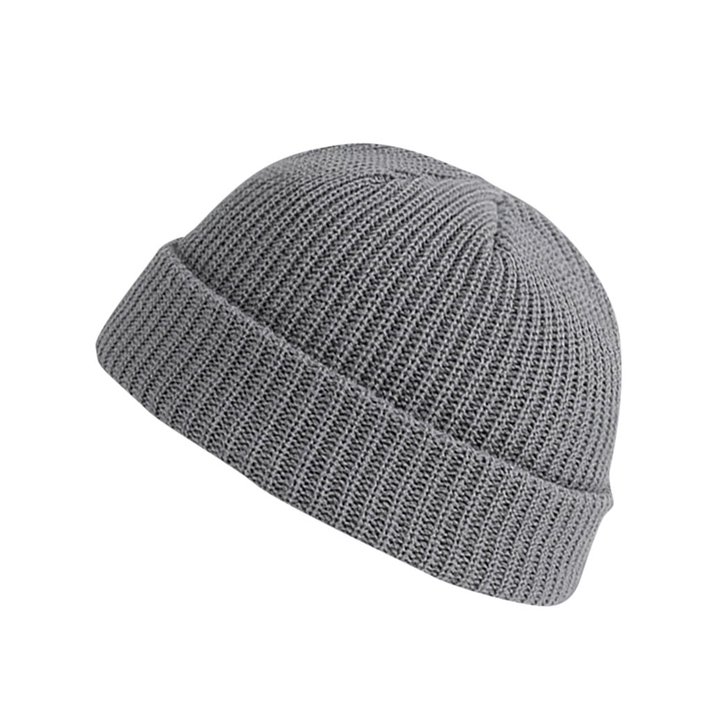 Unisex Fashion Warm Winter Casual Knitted Hat Solid Color All-match Hat