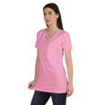 thumbnail image 3 of Inkmeso Haut à Encolure Fendue Long pour Femmes T-Shirt Basique en Coton avec Poche Patch Legging Haut, 3 of 7