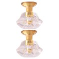 thumbnail image 4 of Ensemble de 2 Mini Plafonniers en Acrylique Doré pour Décoration de Maison de Format Compact et Accessoire Photo, 4 of 8