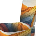 thumbnail image 4 of Designart "horizon Bold And Expressive Mountains I" Multi-Color Modern Upholstered Accent Chair - Traditional Arm Chair For Bedroom, 4 of 7