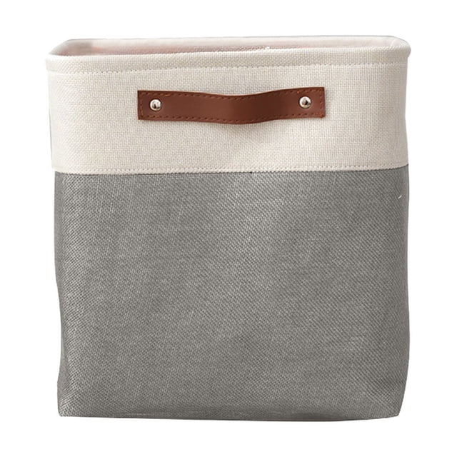 Foldable Storage Box 11.02 in x 11.02 in x 11.02 in Fabric Organizer for Clothes Books Toys Bedroom