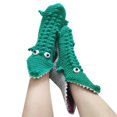 thumbnail image 5 of Knitted Crocodile Socks 3D Animal Socks Knitting Pattern Socks Fun Christmas Gift to Kids Adults, 5 of 5