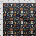 thumbnail image 3 of oneOone Tissu Polyester Spandex Bleu Sarcelle Tissu pour Robe de Cowboy Tissu Imprimé au Mètre 56 Pouces de Large, 3 of 5