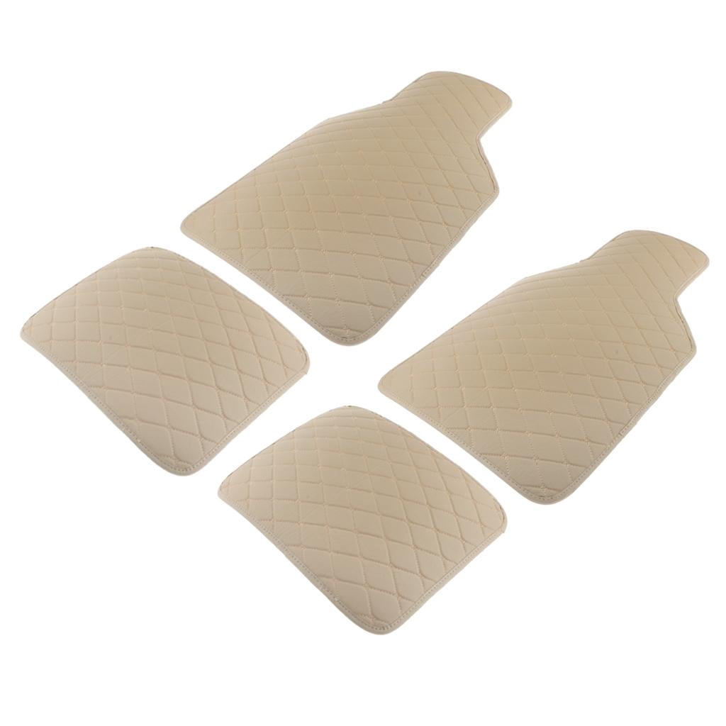 S SERENABLE 4x/ Ensemble Tapis de Sol Universels pour Voiture Antidérapants Protection Robuste Beige
