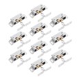 thumbnail image 3 of WORGEOUS 10 Pairs Silver Catch Old Spring Door Bumper Closet Hardware, 3 of 9