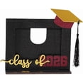 thumbnail image 1 of Eoozwa 2026 Graduation Keepsake Frame, Wooden Desktop Photo Display with Bachelor Cap and Tassel Design, Tabletop Ornament for Achievement Celebration, 1 of 1