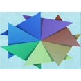 thumbnail image 1 of Ahgly Company Machine Washable Indoor Rectangle Transitional Steel Blue Area Rugs, 2' x 3', 1 of 7