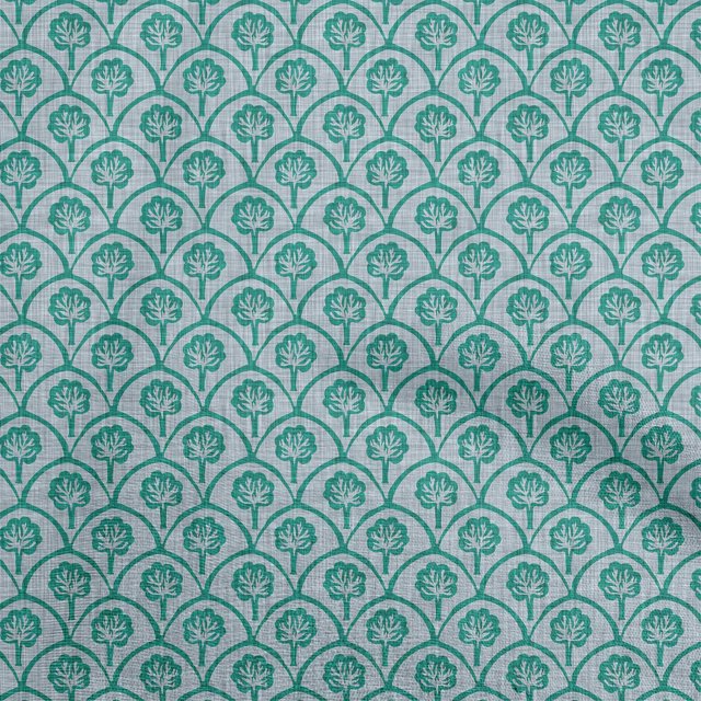 oneOone Polyester Spandex Grayish Blue Fabric Block Sewing Material Print Fabric By The Yard 56 Inch Wide-6M