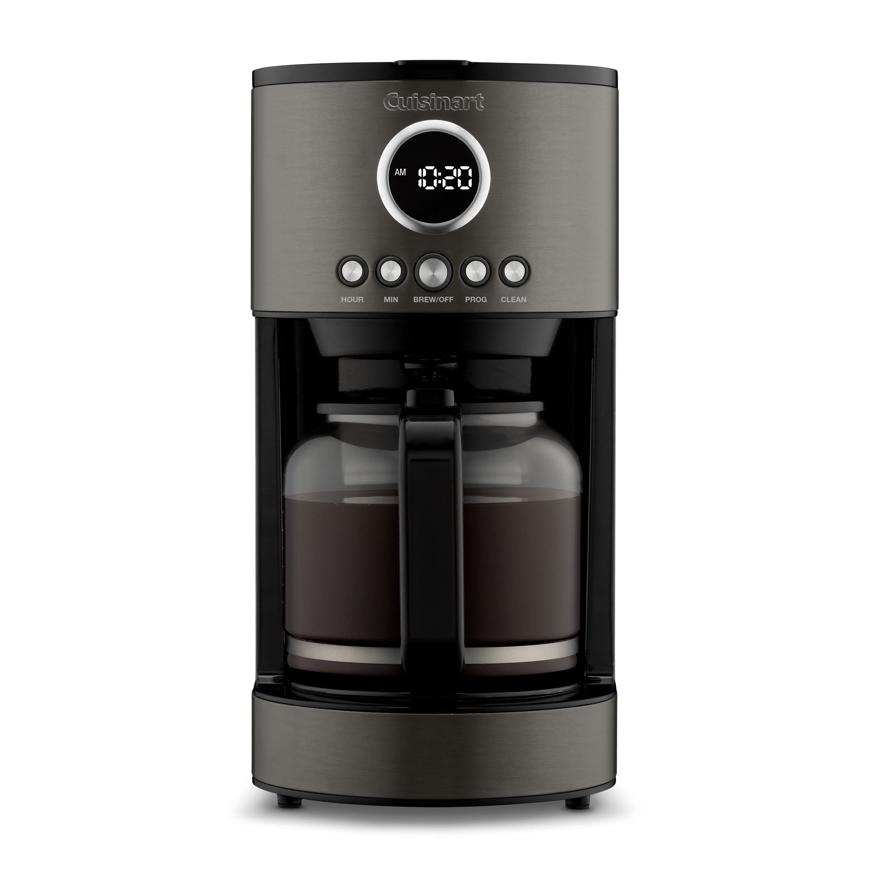 Cuisinart DCC‑1220BKSC 12‑Cup Programmable Drip Coffee Maker, Black Stainless Steel