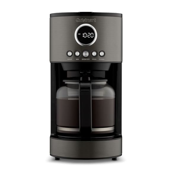 Cuisinart DCC‑1220BKSC 12‑Cup Programmable Drip Coffee Maker, Black Stainless Steel