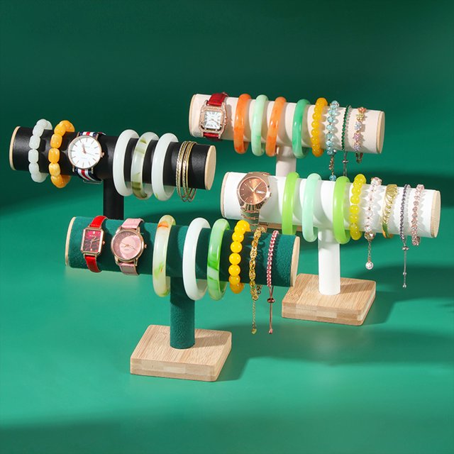 Becaristey Support à Lignes Lisses et Bracelets Ronds pour Observateurs Sans Bavure Beige 1 Ensemble