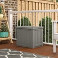 thumbnail image 3 of Suncast SS500ST 22 Gallon Small Resin Outdoor Patio Storage Deck Box (6 Pack), 3 of 5