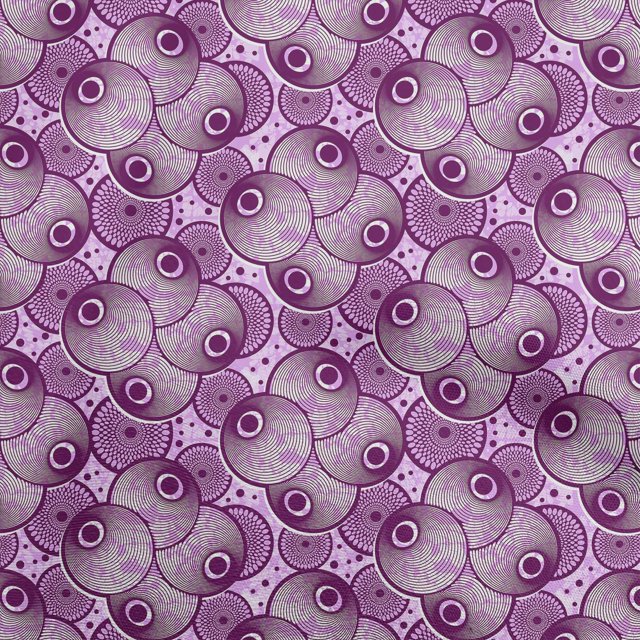 oneOone Polyester Spandex Purple Fabric African Craft Projects Decor Fabric Printed By The Yard 56 Inch Wide