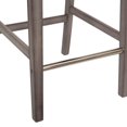 thumbnail image 4 of CorLiving Leila Faux Leather Upholstered Wood Leg Indoor Barstool - Sold Individually, 4 of 8