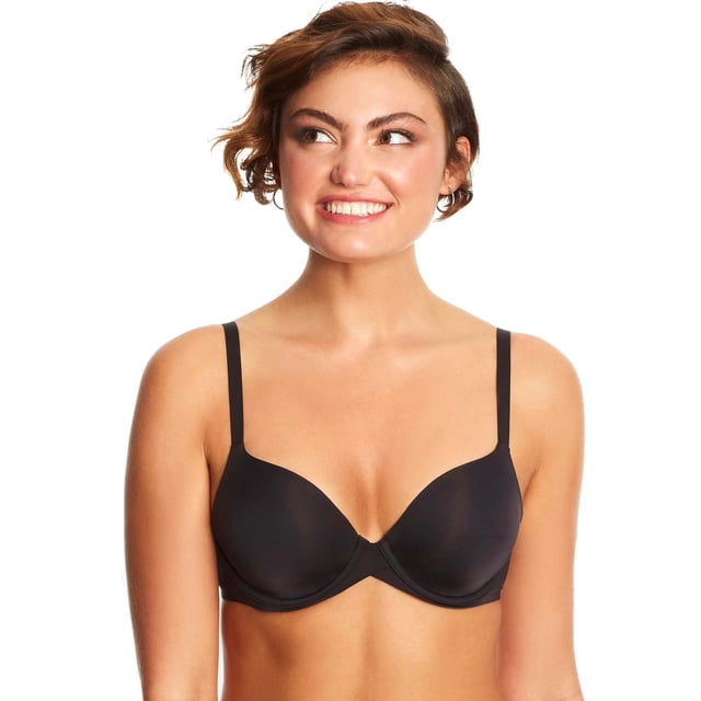 Maidenform Femmes One Fabulous Fit 2.0 Soutien-Gorge à Armatures Demi Ajusté, 36A, Noir
