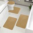 thumbnail image 4 of Bedroom Carpet Memory Foam Bath Mat 4 Set Bathroom Rugs for 4 Pcs Toilet Mats Universal Soft Comfortable Water Absorption Non-Slip Thick Machine Washable Easier To Dry Dark Room Rugs for Bedroom, 4 of 8
