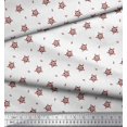 thumbnail image 3 of Soimoi Tissu Georgette Poly Rouge Décor Floral Artistique Tissu Imprimé au Mètre 52 Pouces de Large, 3 of 3