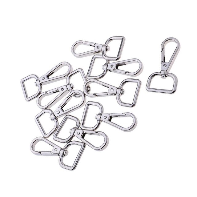 serony 10pcs Swivel Clasps Lanyard Snap Hook Lobster Claw Clasp and Keychain Rings 20mm