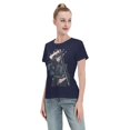 thumbnail image 4 of T-Shirt Basique à Manches Courtes pour Femmes Demon Slayer : Shitou Wuichiro, 4 of 6