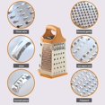 thumbnail image 4 of CHOK Déchiqueteuse à Fromage à Fromage à 6 Râpes en Acier Inoxydable Nouvelle, 4 of 6