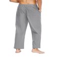 thumbnail image 3 of EGNMCR Men's Lightweight Pants, Cargo Pants Men, Linen Pants Men Man Solid Color Frenum Tightness Pockets Full Length Pants Trousers Man Polyester cotton Trousers, 3 of 6