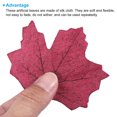 thumbnail image 4 of Unique Bargains Artificial Leaves Fall Maple Autumn Fake Leaf Decoration, Burgundy 500 Pack, 4 of 5