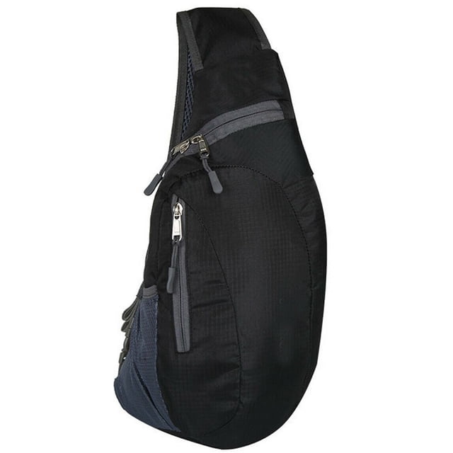 Men‘S Multiple Compartment Chest Sling Packs Shoulder Cross Body Bag Cycle Day Packs Satchel Backpack