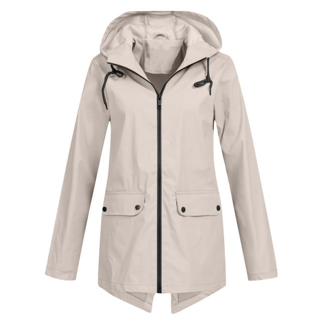 Birdeem Veste Décontractée pour Femmes, Extérieure, Grande Taille, à Capuche, Coupe-Vent, Ample