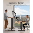 thumbnail image 4 of ErGear Support de Moniteur Simple de 13 à 49 Pouces pour Écrans Ultra Larges, Supporte 26,5 Lb, Bras de Moniteur Simple Robuste, Support de Moniteur Simple avec Pivot, Inclinaison, R, 4 of 7