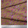 thumbnail image 2 of Soimoi Moss Georgette Fabric Brush Stroke Abstract Decor Fabric Printed Yard 42 Inch Wide, 2 of 3