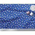 thumbnail image 2 of Soimoi Poly Georgette Fabric White Heart Fabric Prints by Yard 42 Inch Wide, 2 of 5