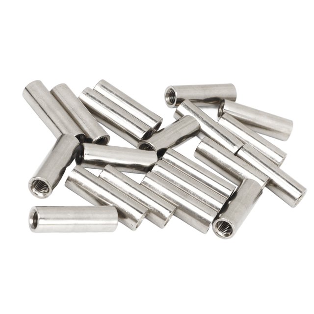 "Premium 304 Stainless Steel M5 Threaded Coupling Nuts - 20-Piece Durable Fastener Set for Rods & Pipes"
"Industrial-Grade M5 Female Threaded Nuts - 20pc 304 Stainless Steel Couplers for Secure