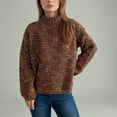 thumbnail image 2 of LOVZFMLL Chandails pour Femmes, Col Roulé Côtelé Chandail Mode Décontracté Ample Manches Longues Hauts Chauds Automne Hiver Vêtements, 2 of 7