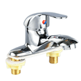 thumbnail image 3 of Fortune Hot Cold Water Faucet Bathroom Double Couplet Basin Sink Faucet, 3 of 7