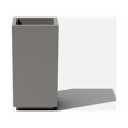thumbnail image 3 of Veradek Block Series Pedestal Short Plastic Planter - Gray, 3 of 10