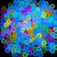 thumbnail image 1 of 1000 Pcs Acrylic 9 Color Pony Beads - Glow In The Dark, 1 of 5