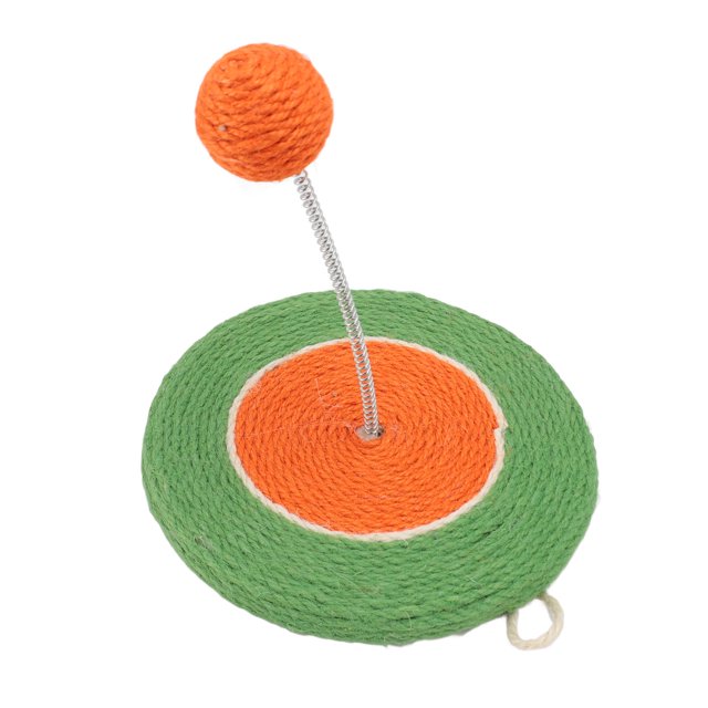 Cat Scratcher Toy, Interactive Sisal Cat Scratching Board With Teaser Stick, Suitable For Kittens And Adult Cats Bite Resistance Cat Scratcher Toy With Sisal Ball, Interactive Claw