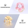 thumbnail image 4 of MasteelfCA 4PCS Vintage Retro Scarf Buckle Flower Pattern Zinc Alloy Scarf Buckle, 4 of 8