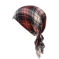 thumbnail image 1 of Penkiiy Couvre-Chef de Chimiothérapie pour Femmes Turban Tuque Imprimée Casquettes Cancer Foulards pour la Tête Perte de Cheveux Tuque Couvre-Chef pour Yoga Course Rouge, 1 of 9