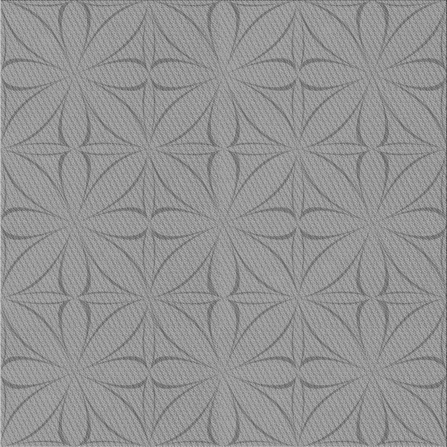 Ahgly Company Machine Washable Indoor Square Transitional Platinum Gray Area Rugs, 6' Square