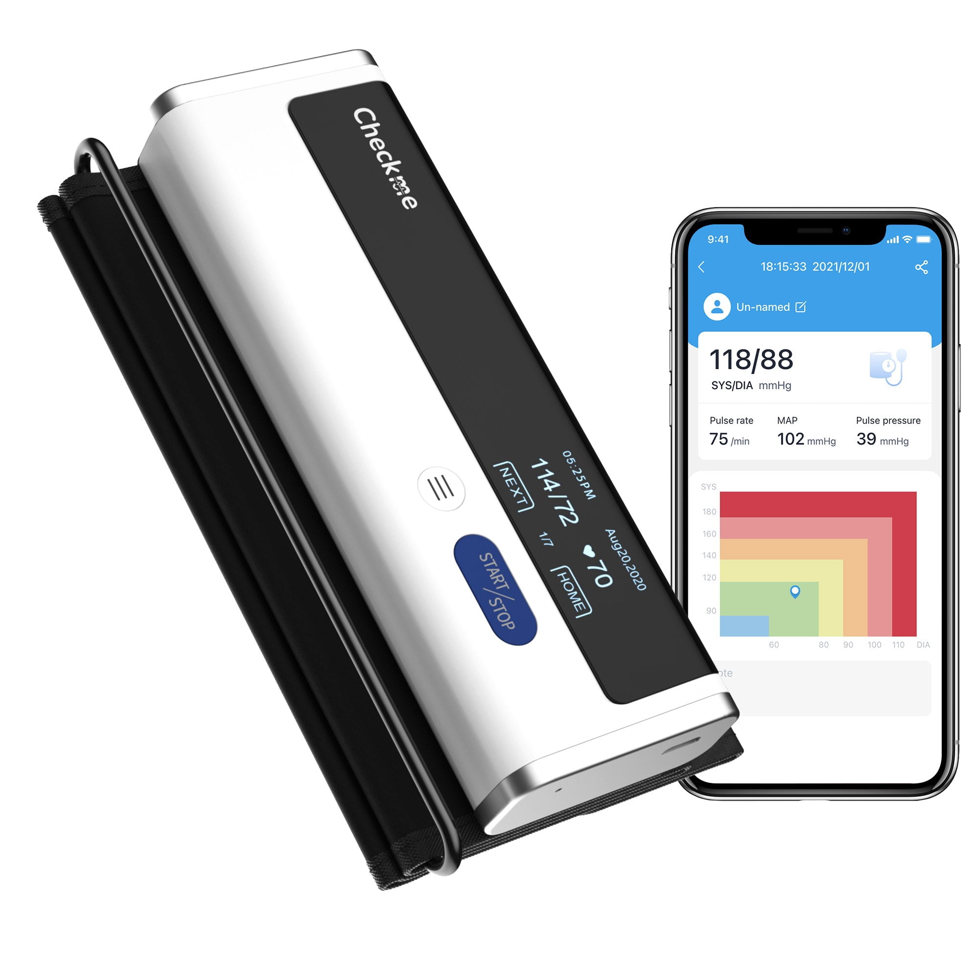 Checkme Wireless Blood Pressure Monitor With Bluetooth Connectivity