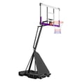 thumbnail image 1 of KFFKFF Support de Basketball Portable, Panier de Basketball et But à Hauteur Réglable de 10 Pi, Panier de Basketball Extérieur avec Panneau Arrière en PC de 48 Pouces pour Enfants, 1 of 9