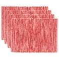 thumbnail image 1 of Fabstyles Ombres Napperons 100 % Coton Ensemble de 4, Napperons Tissés, 13x19, Piment, 1 of 1
