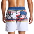thumbnail image 4 of Cameland Men Summer Outdoors Casual Drawstring Printing Sport Shorts Pants, 4 of 7