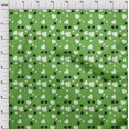 thumbnail image 4 of oneOone Georgette Viscose Green Fabric Poker Card Sewing Material Print Fabric By The Yard 42 Inch Wide, 4 of 4