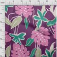 thumbnail image 3 of oneOone Cotton Poplin Purple Fabric Abstract Tropical Floral Sewing Material Print Fabric By The Yard 56 Inch Wide, 3 of 4