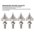 thumbnail image 4 of Ensemble de Pointes pour Haut-Parleurs, 4 Pcs Pointes d'Isolation en Acier Inoxydable pour Haut-Parleurs à Hauteur Réglable, Pieds Coniques de Support d'Isolation pour Plateau Tournant de Haut-Parleur Hi-Fi Antichoc pour Amplificateur Lecteur CD DVD, 4 of 7