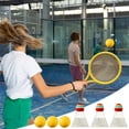 thumbnail image 2 of Lksixu Toddler Toys Educational Baby Toys Children Badminton Racket Set Double Tennis Rackets Parent Child Interactive Indoor Outdoor Elementary School Students Sports Toy Gift Learning Toys for Kids, 2 of 8