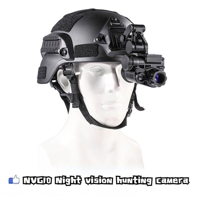 NVG10 Head-mounted Monocular 1920x1080p Green Tactical Head Night Vision Monocular IP66 Night Vision Goggle Device